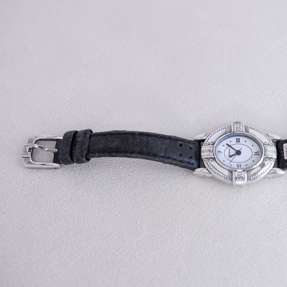 Brighton Moscow Watch Oval Face Vintage Retired Leather Band Working 7" - Picture 6 of 7